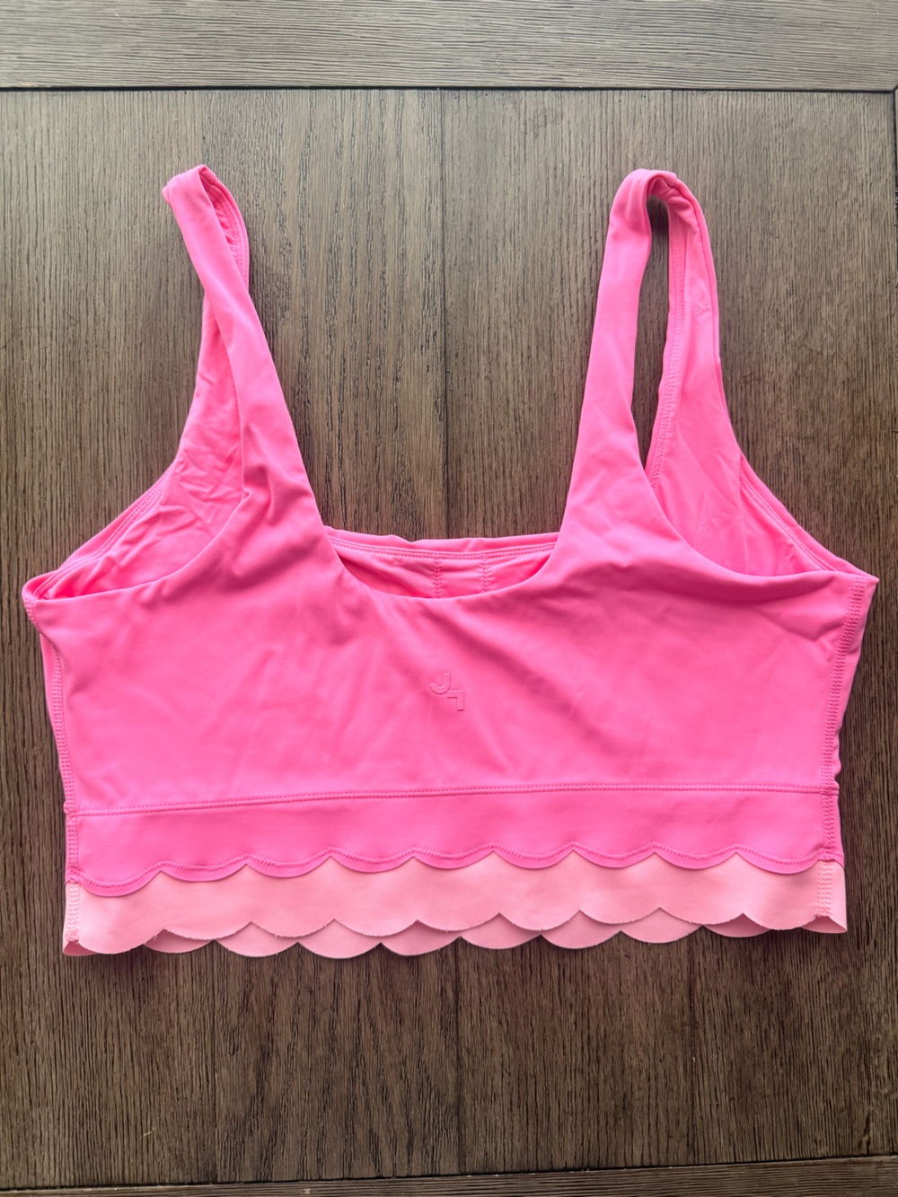 JoyLab Pink Scallop-Edge Sports Bra - Picture 3 of 6